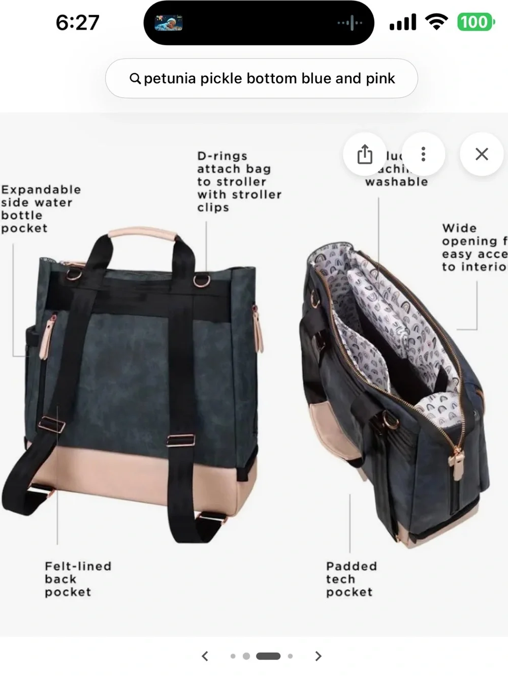 Petunia pickle bottom diaper bag
